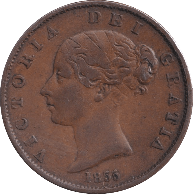 1855 HALFPENNY ( VF ) - Halfpenny - Cambridgeshire Coins