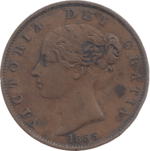 1855 HALFPENNY ( VF ) - Halfpenny - Cambridgeshire Coins