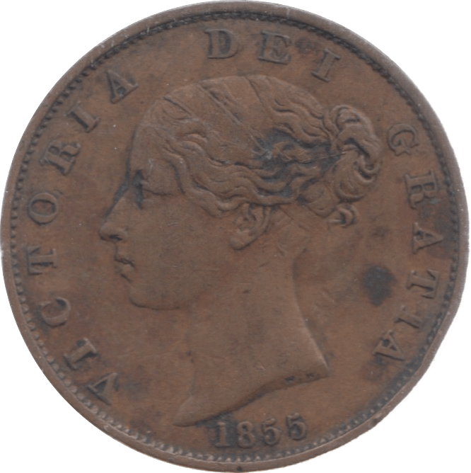 1855 HALFPENNY ( VF ) - Halfpenny - Cambridgeshire Coins