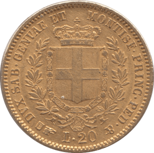 1855 ITALY GOLD 20 LIRA - Gold World Coins - Cambridgeshire Coins