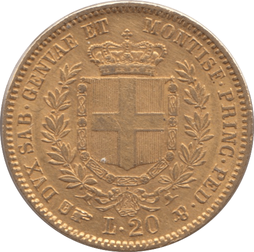 1855 ITALY GOLD 20 LIRA - Gold World Coins - Cambridgeshire Coins