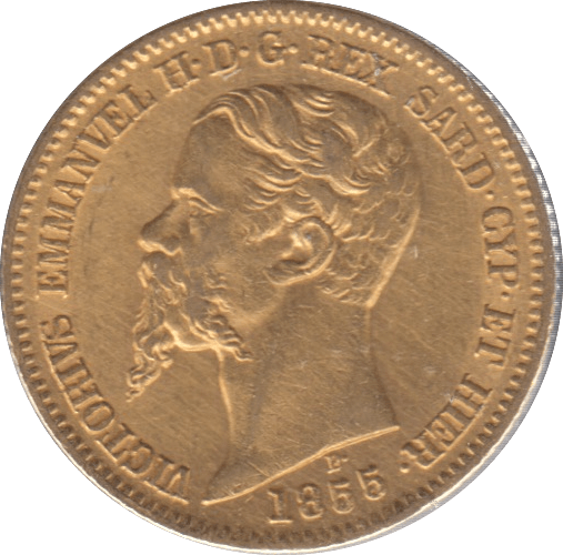 1855 ITALY GOLD 20 LIRA - Gold World Coins - Cambridgeshire Coins