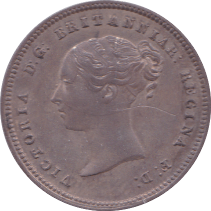 1855 MAUNDY FOURPENCE ( UNC ) SCRATCH - Maundy Coins - Cambridgeshire Coins