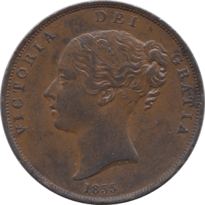 1855 PENNY ( AUNC ) 2 - Penny - Cambridgeshire Coins