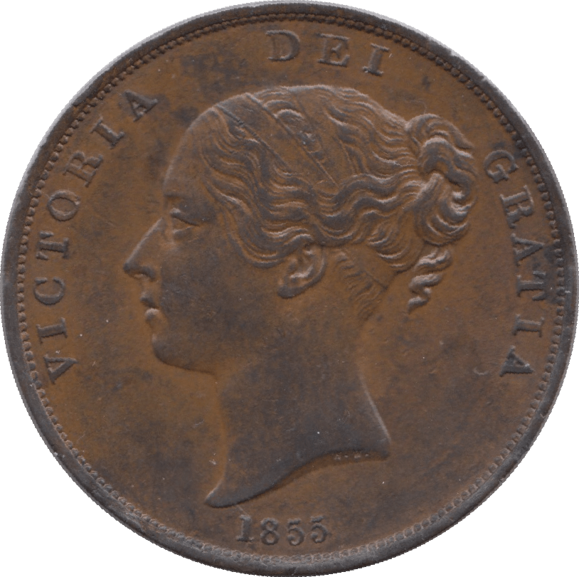 1855 PENNY ( AUNC ) 2 - Penny - Cambridgeshire Coins