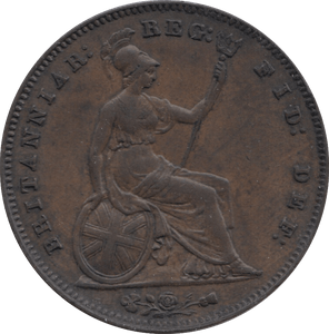 1855 PENNY ( EF ) 1 - Penny - Cambridgeshire Coins