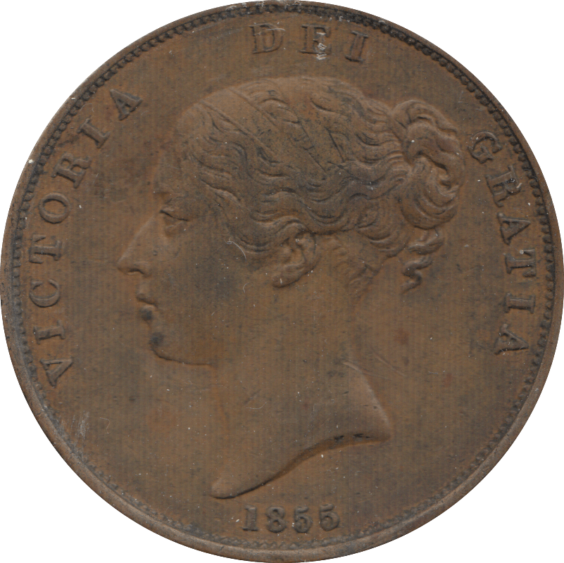1855 PENNY ( EF ) 7 - Penny - Cambridgeshire Coins