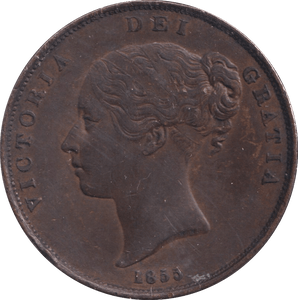 1855 PENNY ( EF ) - Penny - Cambridgeshire Coins