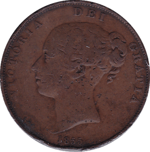 1855 PENNY ( F ) - Penny - Cambridgeshire Coins