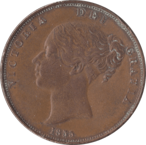 1855 PENNY ( GVF ) - Penny - Cambridgeshire Coins