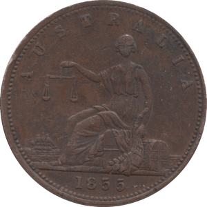 1855 PENNY TOKEN AUSTRALIA - WORLD COINS - Cambridgeshire Coins