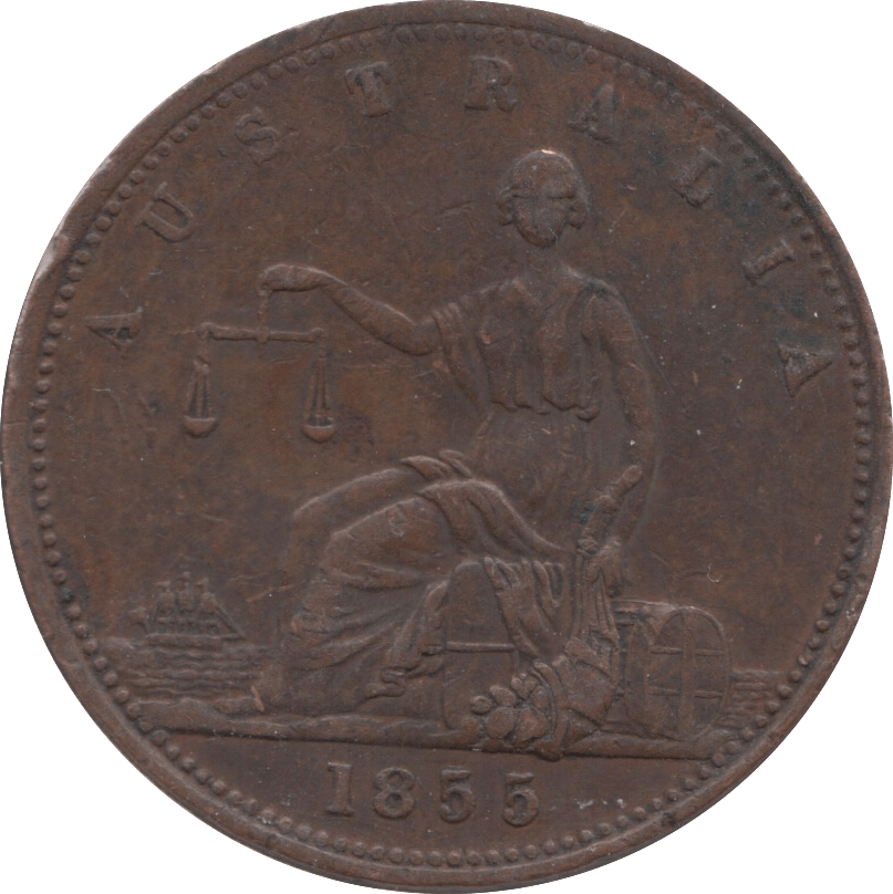 1855 PENNY TOKEN AUSTRALIA - WORLD COINS - Cambridgeshire Coins