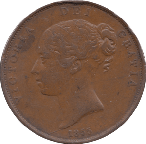 1855 PENNY ( VF ) 3 - Penny - Cambridgeshire Coins