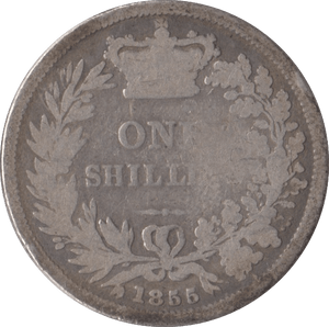 1855 SHILLING ( FAIR ) - Shilling - Cambridgeshire Coins