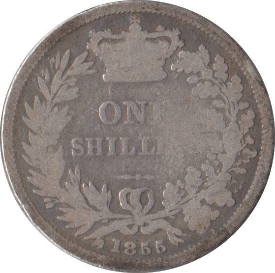 1855 SHILLING ( FAIR ) - Shilling - Cambridgeshire Coins