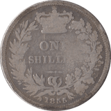 1855 SHILLING ( FAIR ) - Shilling - Cambridgeshire Coins