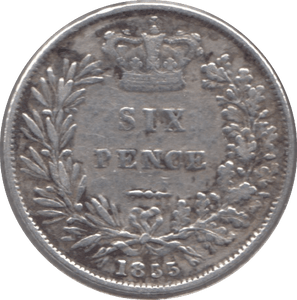 1855 SIXPENCE ( FINE ) - Sixpence - Cambridgeshire Coins