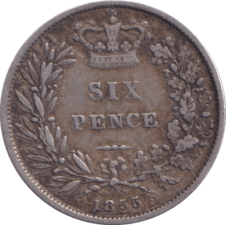 1855 SIXPENCE ( FINE ) - Sixpence - Cambridgeshire Coins