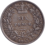 1855 SIXPENCE ( FINE ) - Sixpence - Cambridgeshire Coins