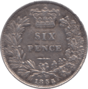 1855 SIXPENCE ( VF ) 6 - Sixpence - Cambridgeshire Coins