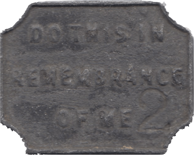 1855 TOKEN SEA FIELD CHURCH SCOTTISH PEW TOKEN ( REF 36 ) - Token - Cambridgeshire Coins