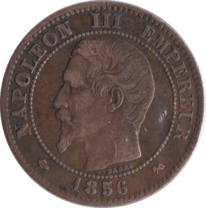 1856 2 CENTIMES FRANCE - WORLD COINS - Cambridgeshire Coins