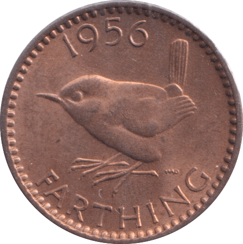 1856 FARTHING ( BU ) - Farthing - Cambridgeshire Coins