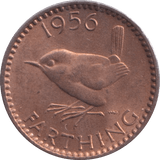 1856 FARTHING ( BU ) - Farthing - Cambridgeshire Coins