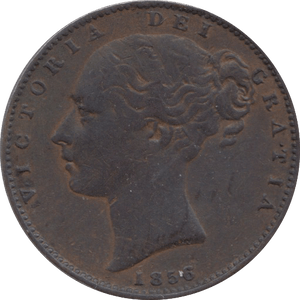 1856 FARTHING ( GVF ) 1 - Farthing - Cambridgeshire Coins