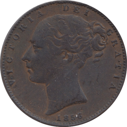 1856 FARTHING ( GVF ) 1 - Farthing - Cambridgeshire Coins