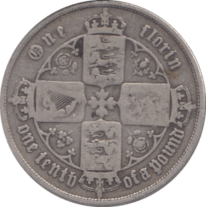 1856 FLORIN ( FINE ) - Florin - Cambridgeshire Coins