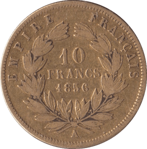 1856 GOLD 10 FRANCS FRANCE ( A ) - Gold World Coins - Cambridgeshire Coins