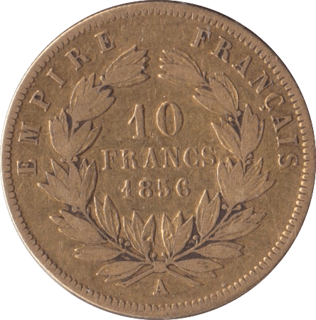 1856 GOLD 10 FRANCS FRANCE ( A ) - Gold World Coins - Cambridgeshire Coins