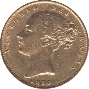 1856 GOLD SOVEREIGN ( GF ) SHIELD BACK - Gold Sovereign - Cambridgeshire Coins