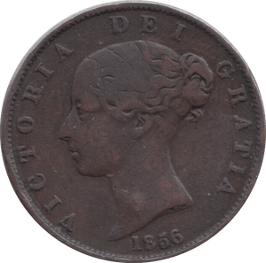 1856 HALF PENNY ( FINE ) 3 - HALFPENNY - Cambridgeshire Coins