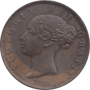 1856 HALFPENNY ( AUNC ) 23 - Halfpenny - Cambridgeshire Coins