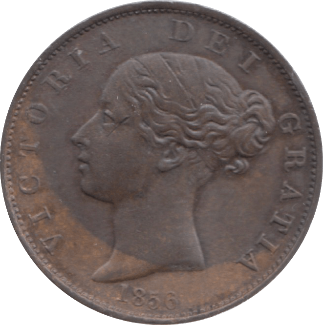 1856 HALFPENNY ( AUNC ) 23 - Halfpenny - Cambridgeshire Coins