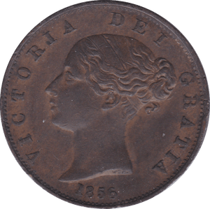 1856 HALFPENNY ( EF ) B - Halfpenny - Cambridgeshire Coins