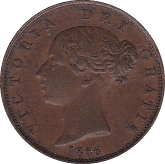 1856 HALFPENNY ( EF ) - Halfpenny - Cambridgeshire Coins