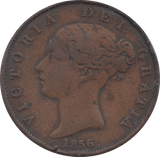 1856 HALFPENNY ( FINE ) 2 - HALFPENNY - Cambridgeshire Coins