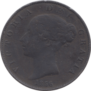 1856 HALFPENNY ( FINE ) 5 - Halfpenny - Cambridgeshire Coins