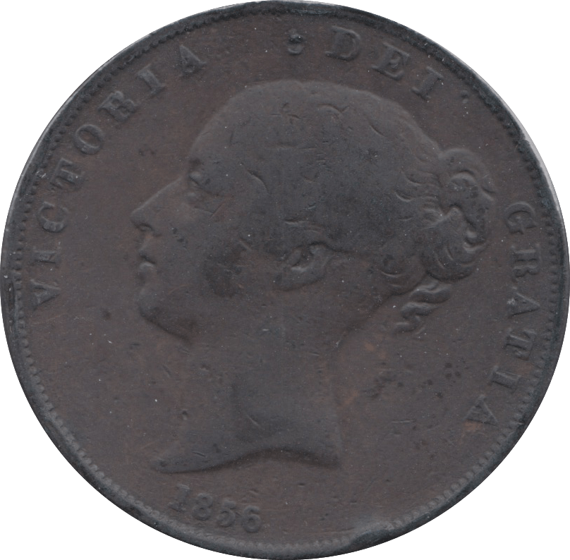 1856 PENNY ( FAIR ) 4 - Penny - Cambridgeshire Coins