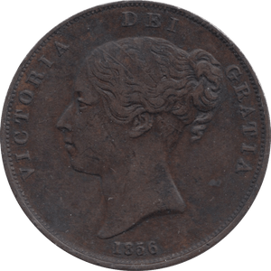 1856 PENNY ( GVF ) 1 - Penny - Cambridgeshire Coins