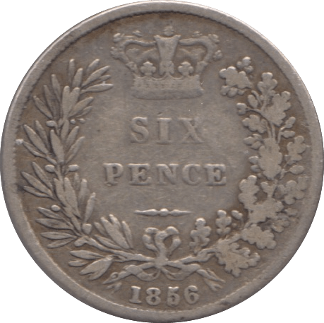 1856 SIXPENCE ( NF ) - Sixpence - Cambridgeshire Coins