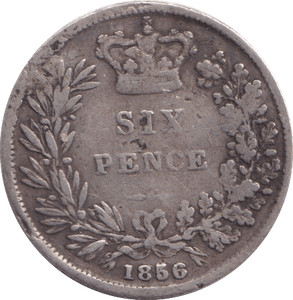 1856 SIXPENCE ( NF ) - Sixpence - Cambridgeshire Coins