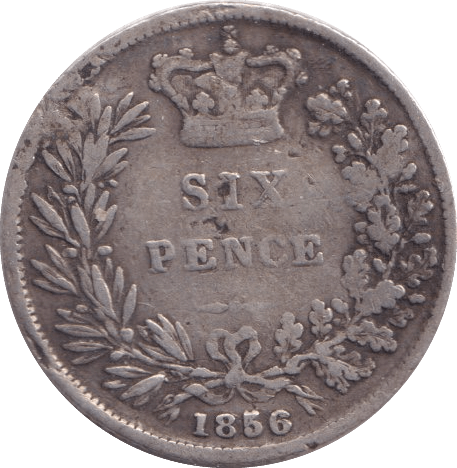 1856 SIXPENCE ( NF ) - Sixpence - Cambridgeshire Coins