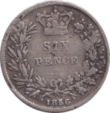 1856 SIXPENCE ( NF ) - Sixpence - Cambridgeshire Coins