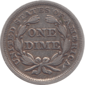 1856 USA SILVER ONE DIME - SILVER WORLD COINS - Cambridgeshire Coins