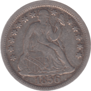 1856 USA SILVER ONE DIME - SILVER WORLD COINS - Cambridgeshire Coins