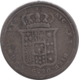 1857 120 GRANA NAPLES SILVER ITALY SCARCE - SILVER WORLD COINS - Cambridgeshire Coins